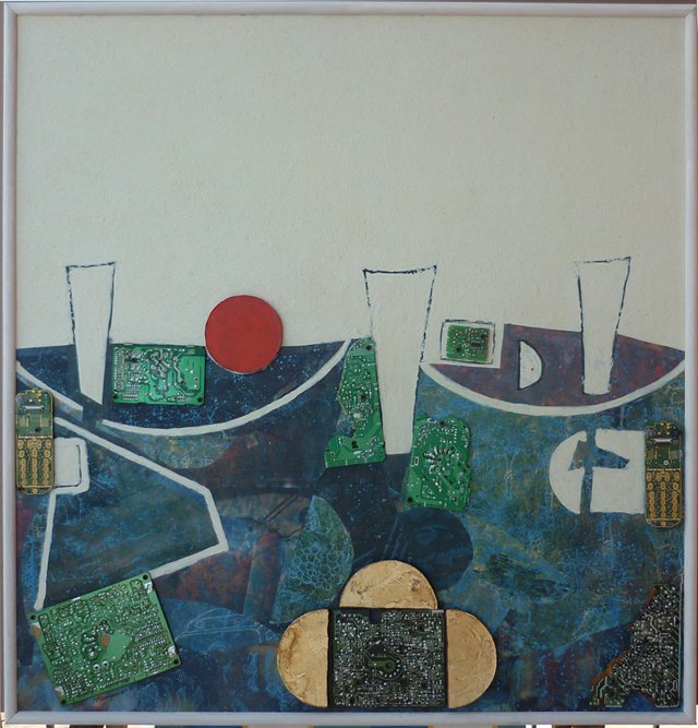 Opera di Giovanni Manganaro, tecnica mista