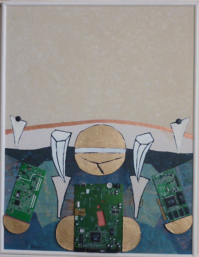 Opera di Giovanni Manganaro, tecnica mista