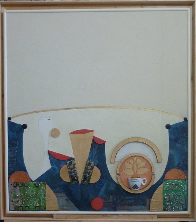 Opera di Giovanni Manganaro, tecnica mista
