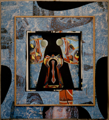 La chiave, 2002, tecnica mista su legno