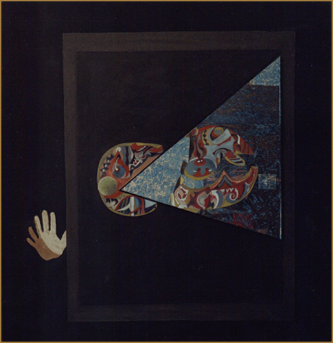 Nel colore nero, 2003, tecnica mista su legno