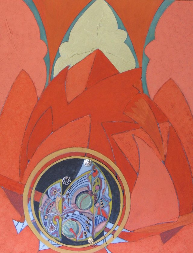 Opera di Giovanni Manganaro, 2005, tecnica mista, cm 82 × 63