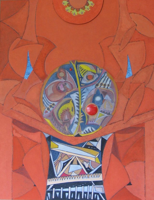 Opera di Giovanni Manganaro, 2005, tecnica mista, cm 75 × 59