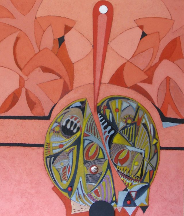 Opera di Giovanni Manganaro, 2005, tecnica mista, cm 82 × 69