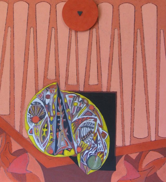 Opera di Giovanni Manganaro, 2005, tecnica mista, cm 71 × 65