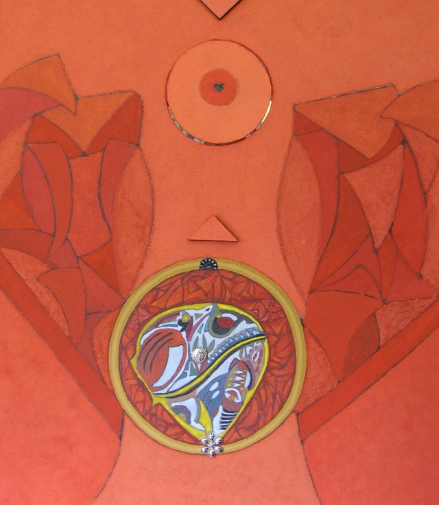 Opera di Giovanni Manganaro, 2005, tecnica mista, cm 82 × 71